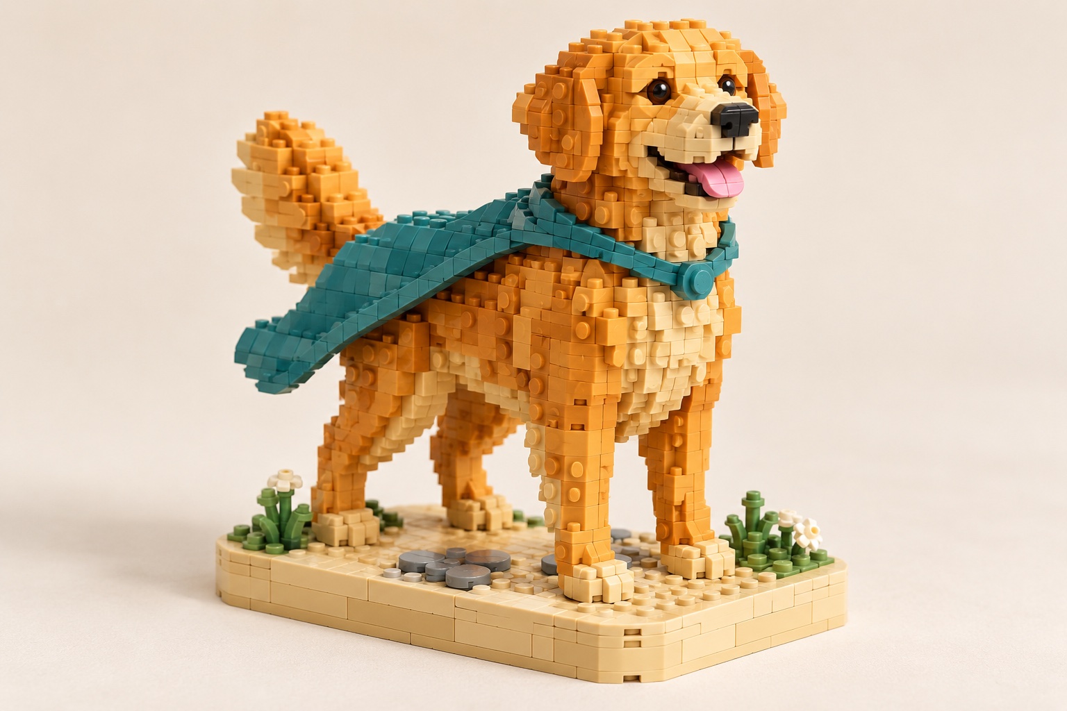 Original brick concept illustration: Pet Heroes